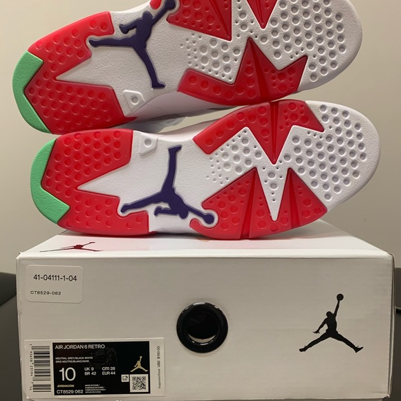 Retro Jordan (2020) 6’s Hare Size 10m - Picture 6 of 9